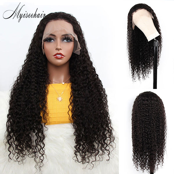 Myiseehair Lace Front Human Hair Curly Wig Pre Plucked With Baby Hair Free Shipping ISEE87