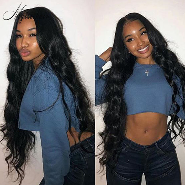 Myiseehair Body Wave Brazilian Human Hair Wigs 13x4 Lace Front Wig For Black Women With Pre Plucked ISEE86