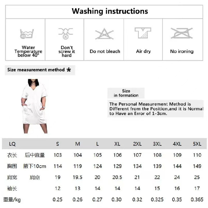 Mid-Length Plus Size Loose 3D Print Multicolor Dress L209