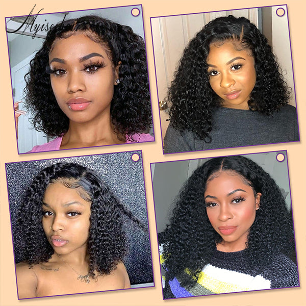 MYISEEHAIR Deep Wave 360 Lace Frontal Wig With Fake Scalp ISEE69