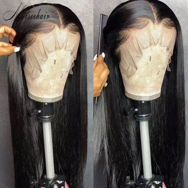 Undetectable Dream Swiss Lace Silky Straight HD Lace Front Wigs Virgin Brazilian Hair Wigs ISEE101