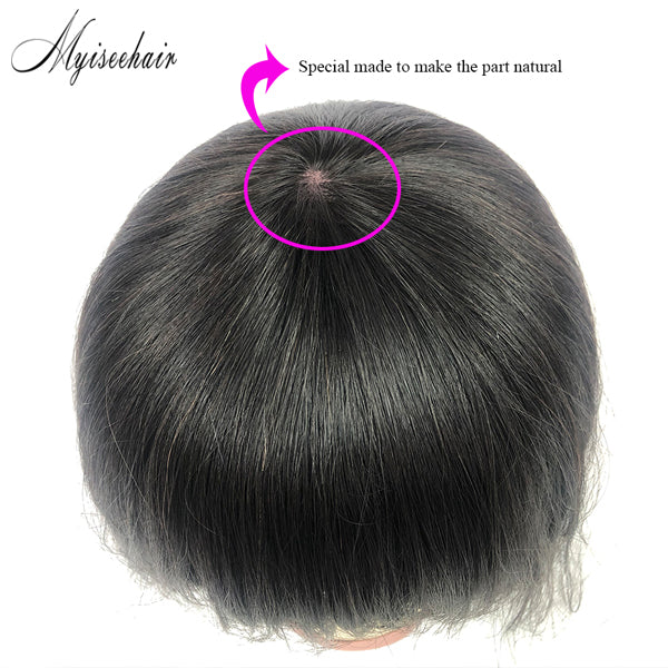 Myiseehair Body Wave 360 Lace Wig Human Hair Wig With Bangs ISEE94