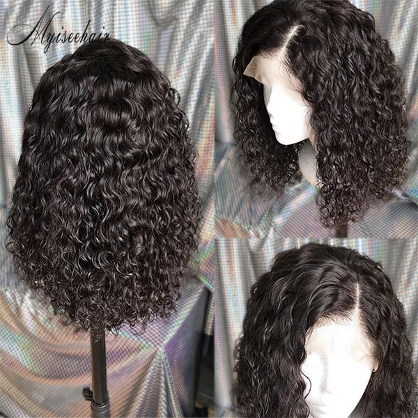 MYISEEHAIR Deep Wave 360 Lace Frontal Wig With Fake Scalp ISEE69