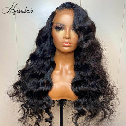 MYISEEHAIR LONG WAVY LACE FRONT WIG WITH VOLUMINOUS CURLS ISEE20