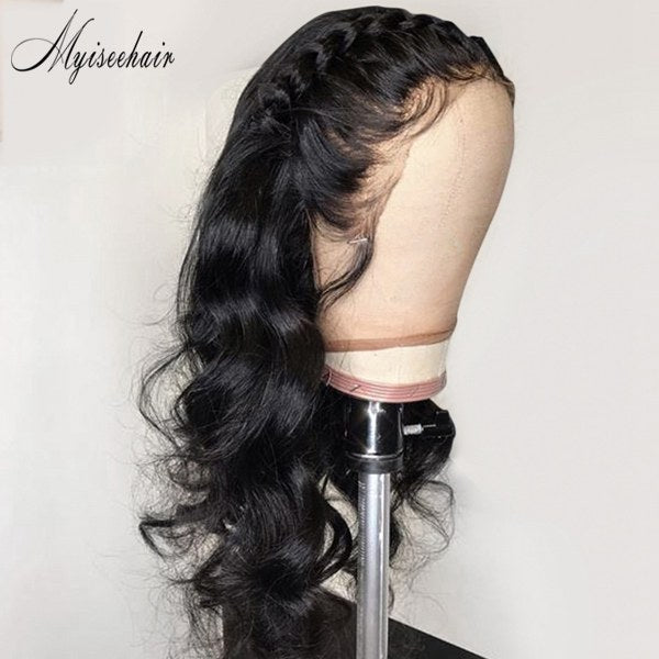 MYISEEHAIR PRE BLEACHED KNOTS BODY WAVE BEST VIRGIN HUMAN HAIR FULL LACE WIG ISEE17