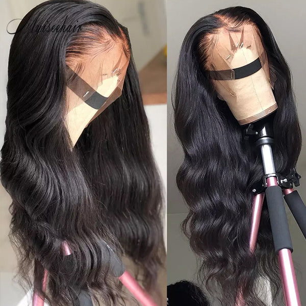 MYISEEHAIR WAVELINE HIGH QUALITY WIG BODY WAVE NATURAL COLOR FRONT LACE ISEE06