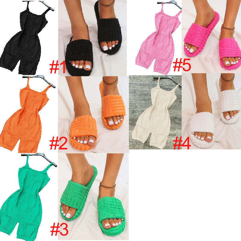 Wholesale Fashion body suit and slipper L227