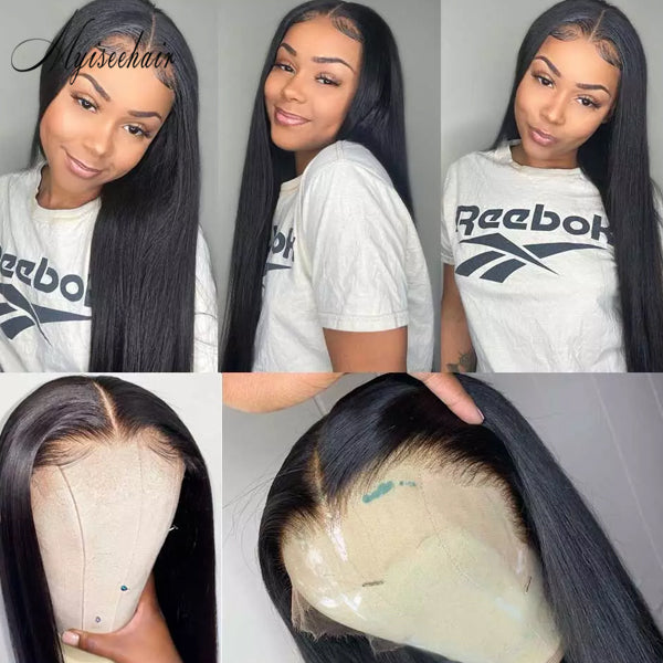 Undetectable Dream Swiss Lace Silky Straight HD Lace Front Wigs Virgin Brazilian Hair Wigs ISEE101