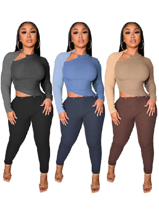 Fashion Contrast Color Stitching Design Sexy Hollow Pit Strip Jumpsuit L127