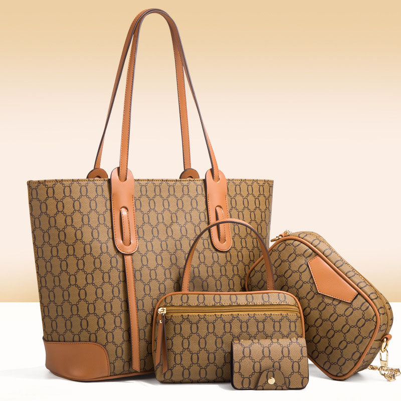 Handbag Fashion Large Ttote Bag Trend Single Shoulder Diagonal Bag 4 piece L119