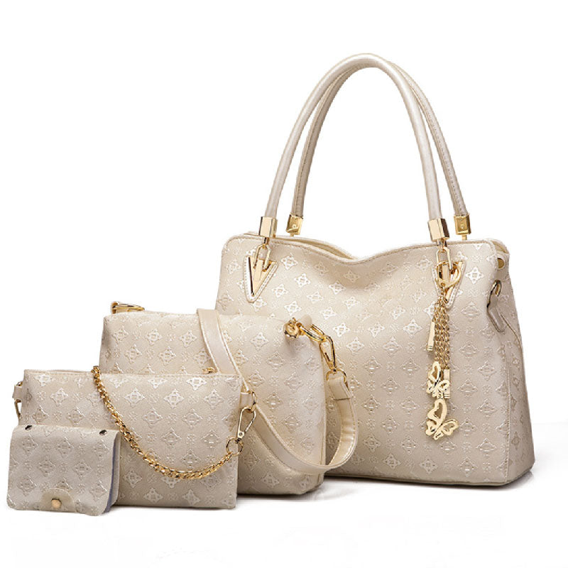  Large Tote Bag Trend Single Shoulder Diagonal Bag 4 piece L122
