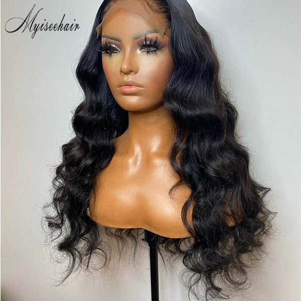 MYISEEHAIR LONG WAVY LACE FRONT WIG WITH VOLUMINOUS CURLS ISEE20