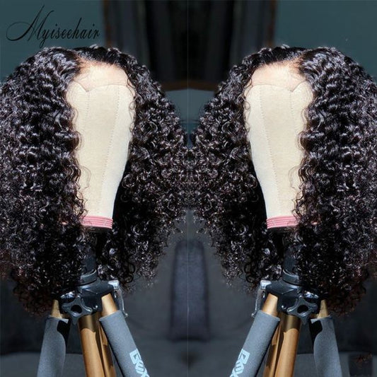 MYISEEHAIR THE CARIBBEAN CURLY WIG 180% Density VIRGIN HUMAN HAIR LACE FRONT ISEE10