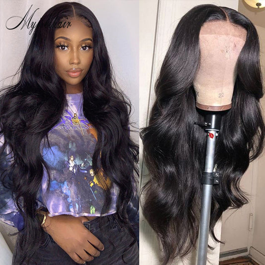 MYISEEHAIR WAVELINE HIGH QUALITY WIG BODY WAVE NATURAL COLOR FRONT LACE ISEE06