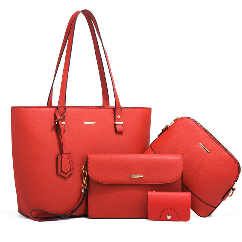Women Handbags Wallet Tote Bag Shoulder Bag Top Handle Satchel Purse Set 4pcs L118