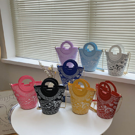 Women's Cashew Bucket Bag Street Handbag L183